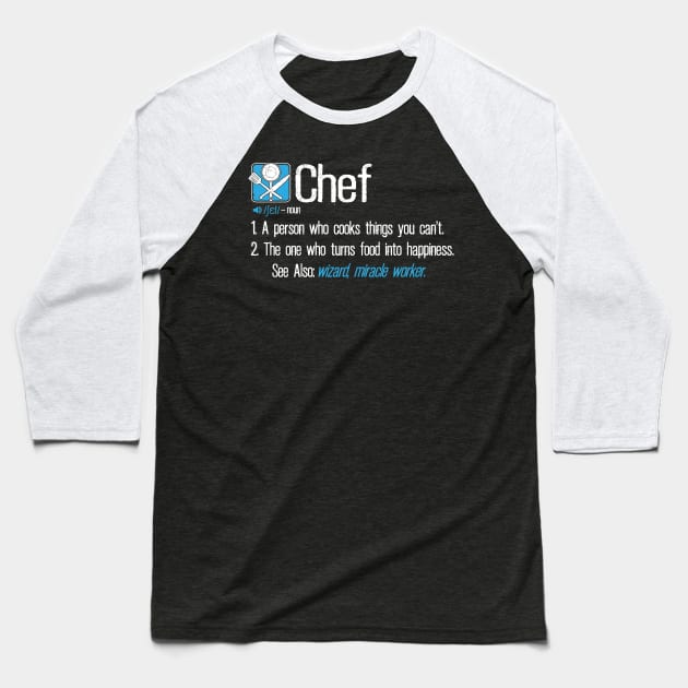 Chef definition Baseball T-Shirt by captainmood